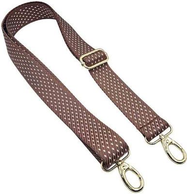 Adjustable Brown Strap with Gold Metallic Finishes