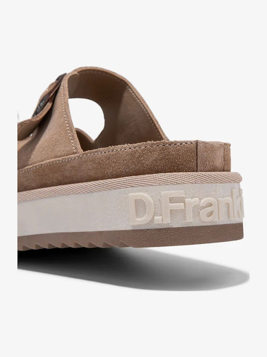 Γυναικεία Ανατομικά Σανδάλια Flatforms Μπεζ