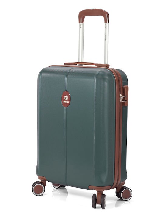 Benzi Cabin Hard Green Travel Suitcase with 4 Wheels Height 55cm