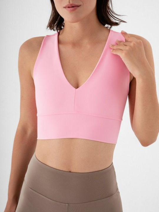 Superstacy Women's Sports Bra without Padding Pink