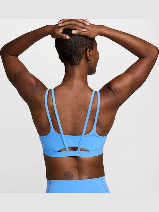 Nike Zenvy Strappy Γυναικείο Μπουστάκι Μπλε
