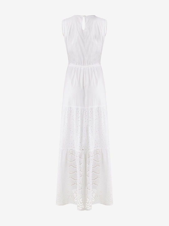 Rochie De Vară Pentru Femei Midi Offwhite