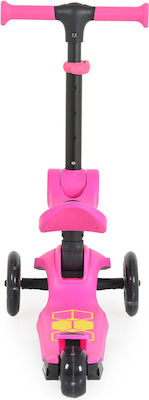 Byox Kids Scooter Foldable Lamborghini 3-Wheel with Seat Pink