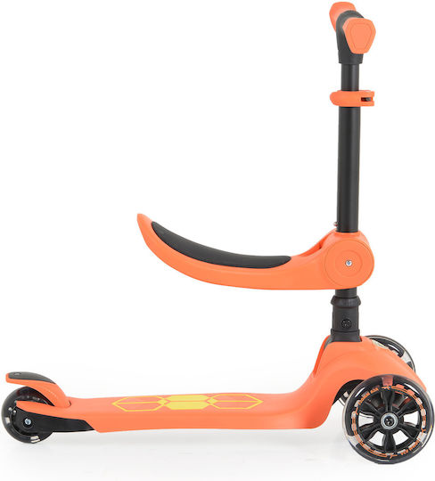 Byox Kids Scooter Foldable Lamborghini 3-Wheel with Seat Orange