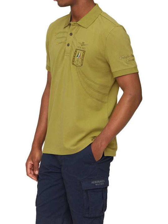 Aeronautica Militare Bluza Bărbătească Polo Verde măsliniu