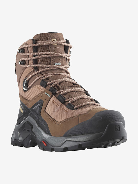 Salomon Quest Element Gtx Damen Wanderstiefel Wasserdicht mit Gore-Tex Membran Braun