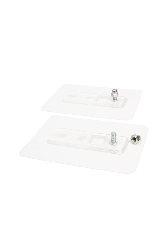 Home Use Corner Wall Mounted Bathroom Shelf Metallic 28x5.5x21cm Silver