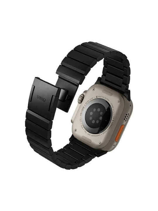 Uniq Ιμάντας Strova Mag Apple Watch 42/44 45/49mm Series 1 2 3 4 5 6 7 8 9 Se Se2 Ultra Ultra 2 Ανοξείδωτο Χάλυβα Μαύρο Μεσάνυχτα Μαύρο