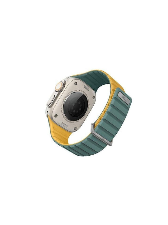 Einzigartiger Riemen Revix Evo Apple Watch Serie 1 2 3 4 5 6 7 8 9 Se Se2 Ultra Ultra2 42 44 45 49mm Wendbarer Magnetischer Grün-Verbrannt Gelb