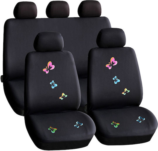 CarGuard Set Huse Auto 2buc Poliester Negru