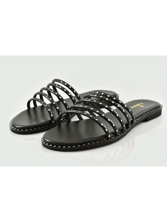 Mairiboo for Envie Women's Flat Sandals in Black Color