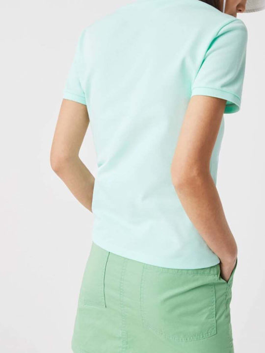 Lacoste Logo Women's Polo Shirt Green Mint