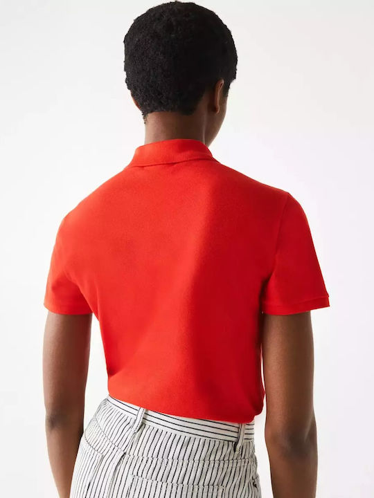 Lacoste Damen Polo Bluse Orange