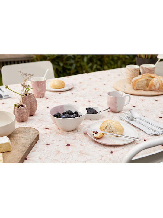Kaemingk Plate Shallow Ceramic Pink with Diameter 20.6cm 1pcs