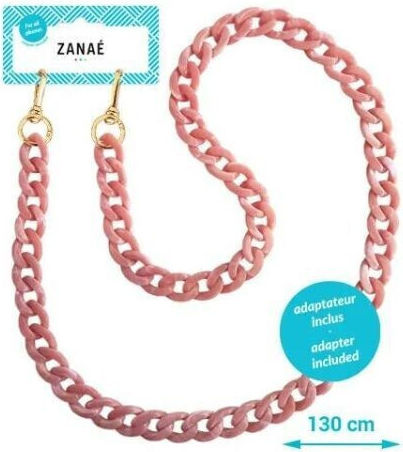 Zanae Phone Necklaces Tortoise Shell Lady Pink L