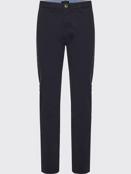 Trousers Chino Elastic in Regular Fit Navy Blue