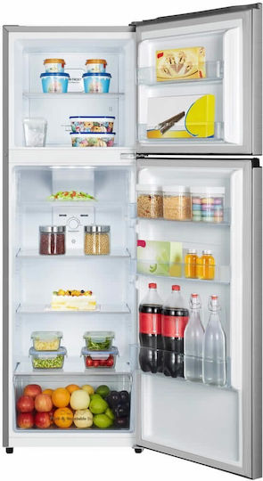 Hisense Ψυγείο Δίπορτο 249lt Total NoFrost Υ167.6xΠ55xΒ56.7εκ. Inox RT327N4ACE