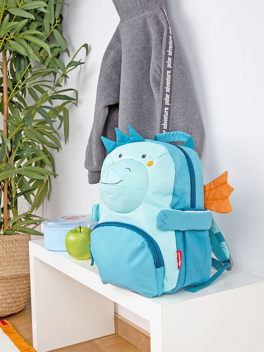 Sigikid Schulranzen Rucksack Kindergarten Türkis mit Flaschenhalter