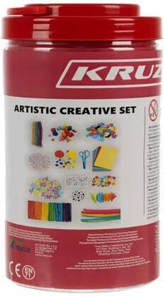Kunst & Handwerk XXL Kreativset Kinder DIY Basteln 20x1,5 cm Kruzzel