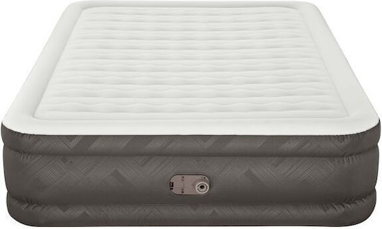Bestway Inflatable Sleeping Mattress with Built-in Electric Pump Air mattress Fortech 203x152x46εκ. Gray