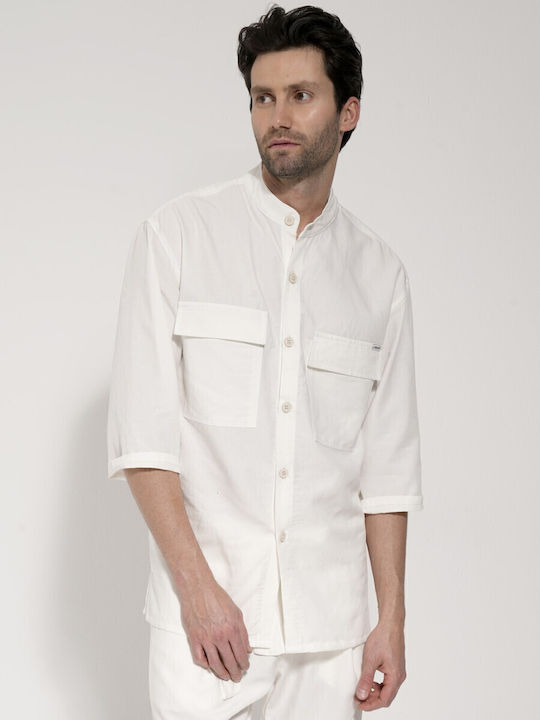 Kurzärmlig Hemd White