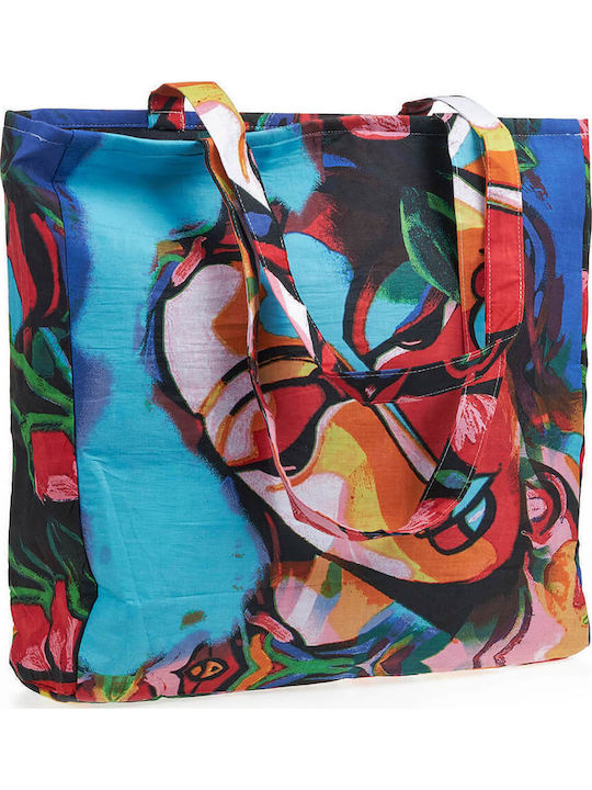 Verde Women's Beach Bag 14-0290 Cotton Multicolor