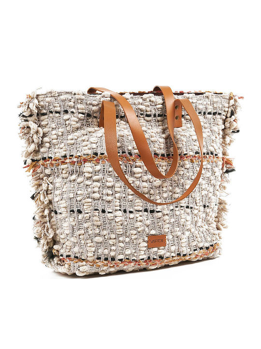 Green Women's Beach Bag 14-0263 Viscose Orange