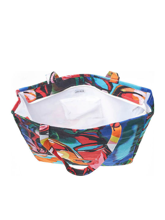 Verde Women's Beach Bag 14-0290 Cotton Multicolor