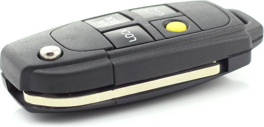 CarGuard Carcasă cheie auto cu lamă cu 4 butoane pentru Volvo