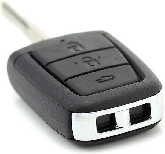 CarGuard Carcasă cheie auto cu lamă cu 4 butoane pentru Chevrolet