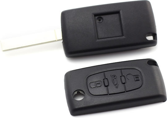 CarGuard Κέλυφος Κλειδιού Αυτοκινήτου με Λάμα με 3 Κουμπιά για Citroen / Peugeot