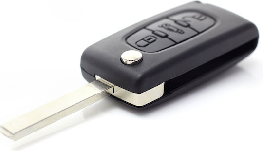 CarGuard Κέλυφος Κλειδιού Αυτοκινήτου με Λάμα με 3 Κουμπιά για Citroen / Peugeot