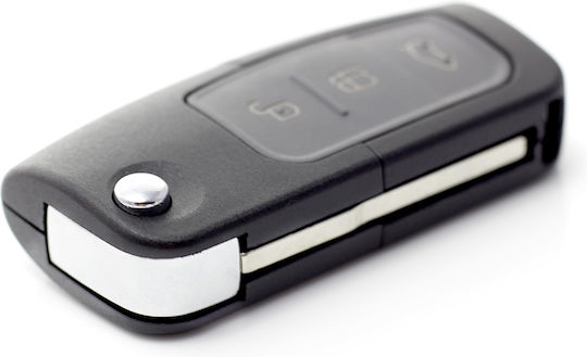 CarGuard Carcasă cheie auto cu lamă cu 3 butoane pentru Ford