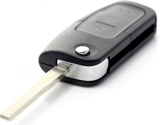 CarGuard Carcasă cheie auto cu lamă cu 3 butoane pentru Ford
