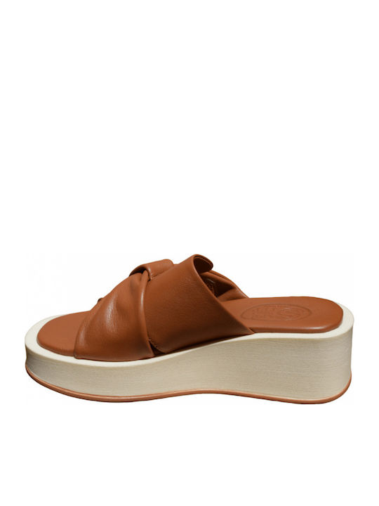 Sandale Casual Damă Din Piele Tabac Maro