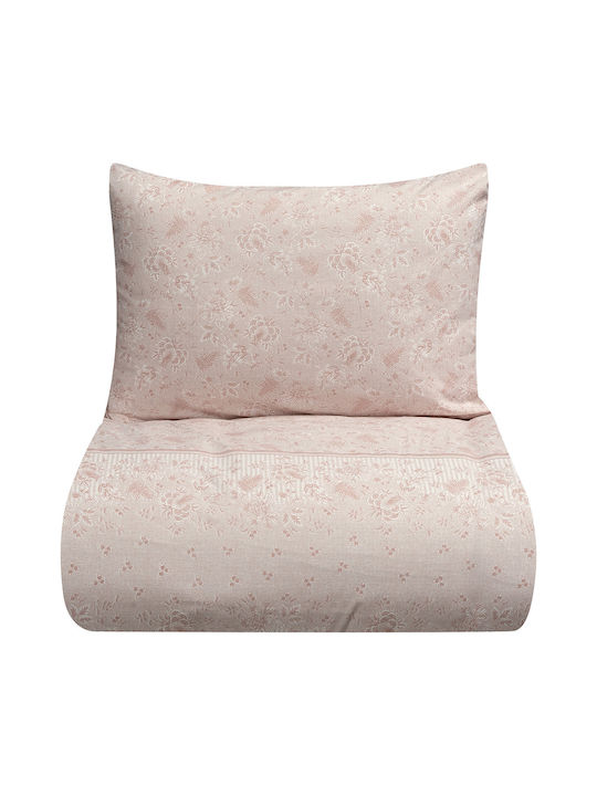 Beauty Home Set Coverlet Queen Size from Cotton & Polyester Somon 220x240cm 3pcs