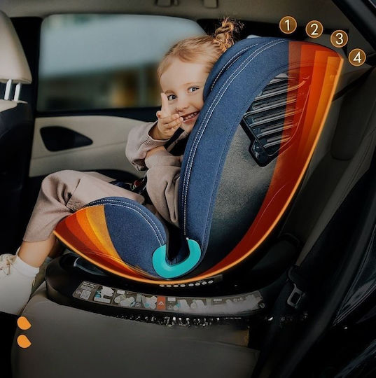 Lionelo Bastian One Scaun Auto pentru Copii i-Size cu Isofix Piatră gri