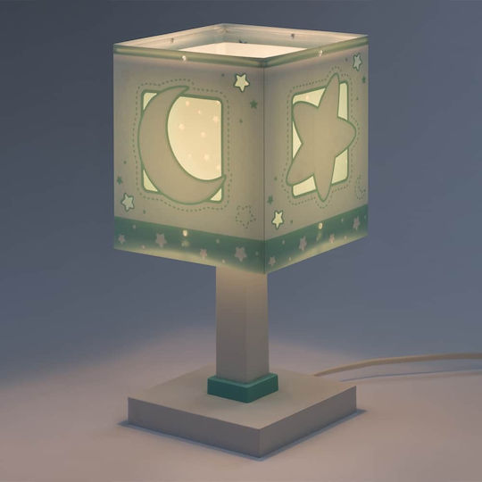 Ango Kinder Nachttischlampe Moonlight Grün 15x15x30εκ.
