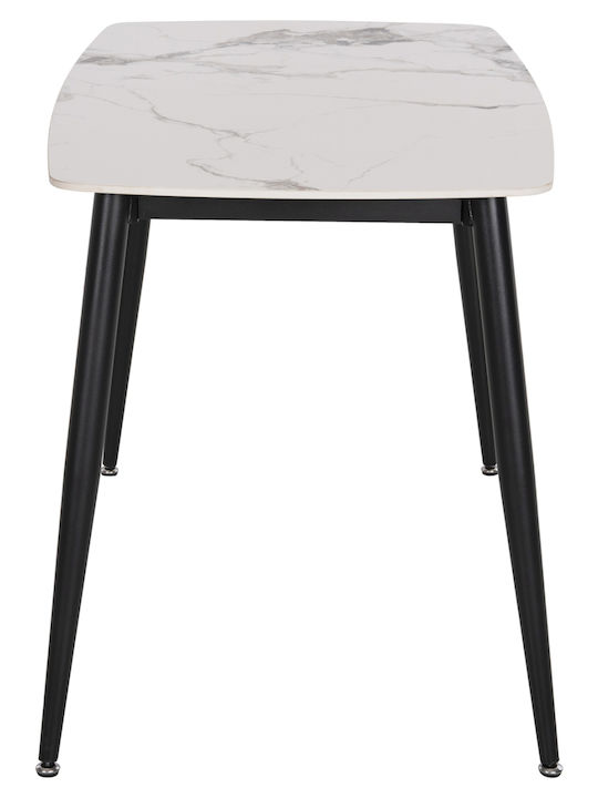 Tisch Stabil Raven White 117.5x67.5x76cm