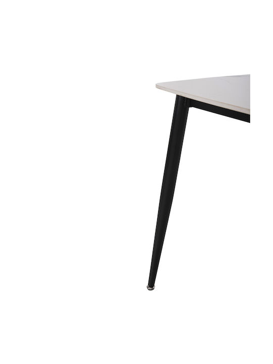 Tisch Stabil Raven White 117.5x67.5x76cm