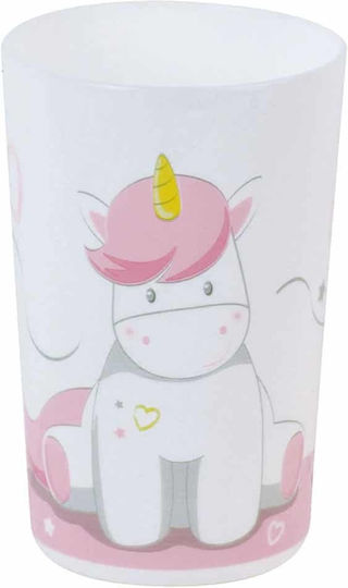 Ango Σετ Φαγητού Unicorn από Πλαστικό Ροζ 3τμχ
