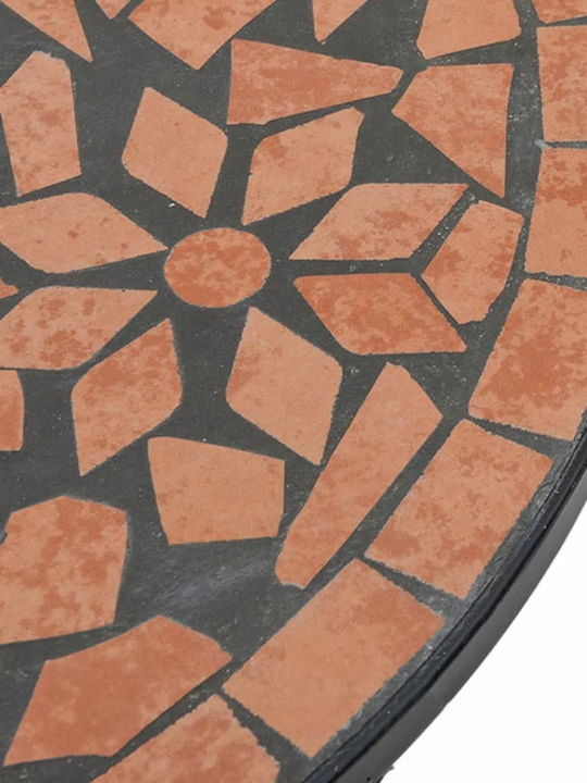 Masa Fer forjat pentru spații exterioare mici cu schelet metalic Terracotta 50x50x70buc