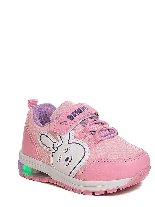 Le Petit Kids Sneakers with Lights Pink