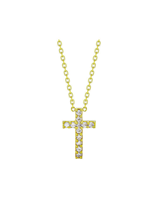 Kiriakos Gofas Gold Cross 14K with Chain