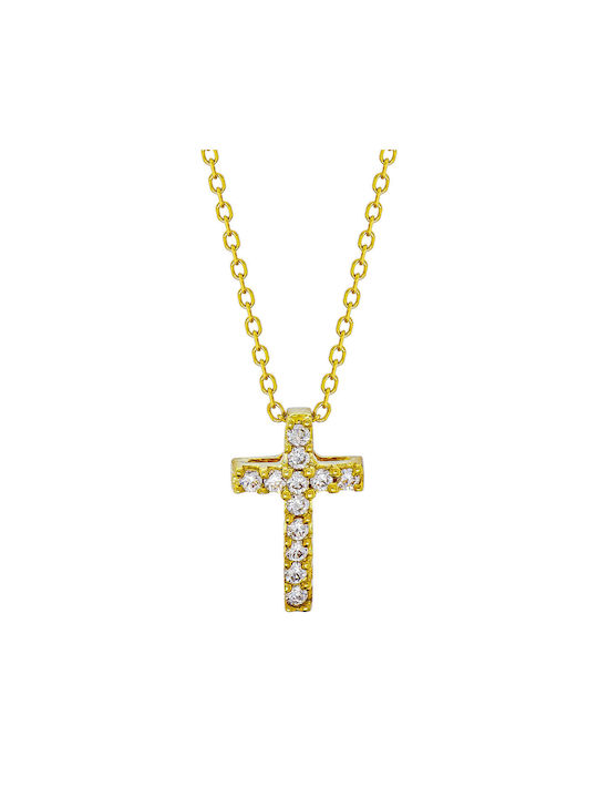 Kiriakos Gofas Gold Cross 14K with Chain