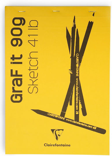 Clairefontaine Sketchbook Graf It Sketch Pad 10x15cm 80 Sheets