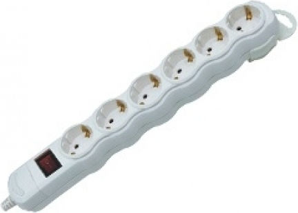 KCG06MKBNG Power Strip with Surge Protection 6 Positions with Switch without Cable