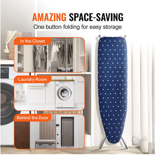 Vevor Vevor Foldable Ironing Board for Steam Iron 154x37x97cm