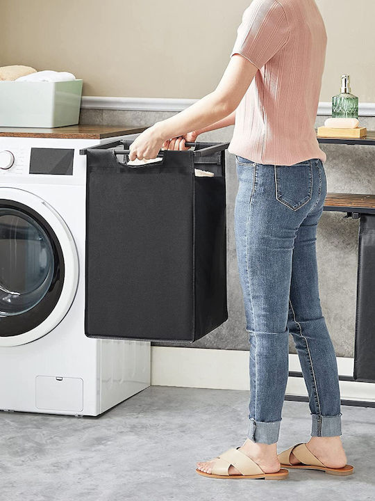 Songmics Fabric Laundry Basket 46lt 73x33x72cm Gray
