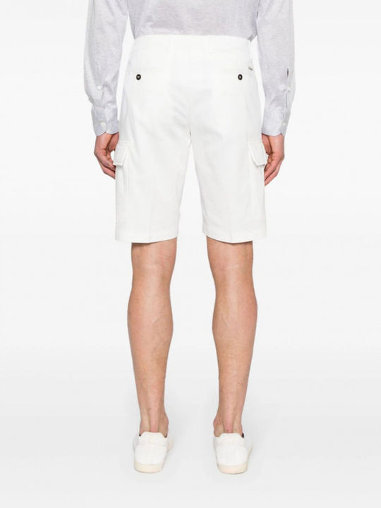 CC Collection Corneliani Men's Cargo Shorts White